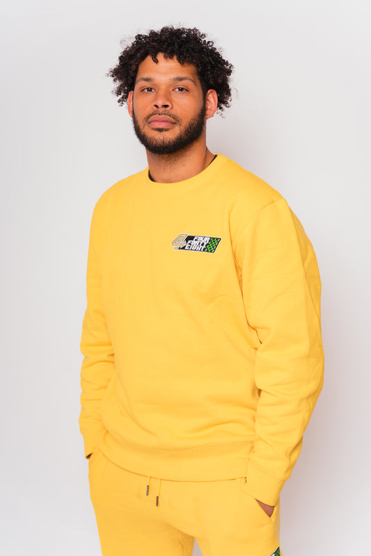 R4CEW4Y 8 Crewneck - Yellow